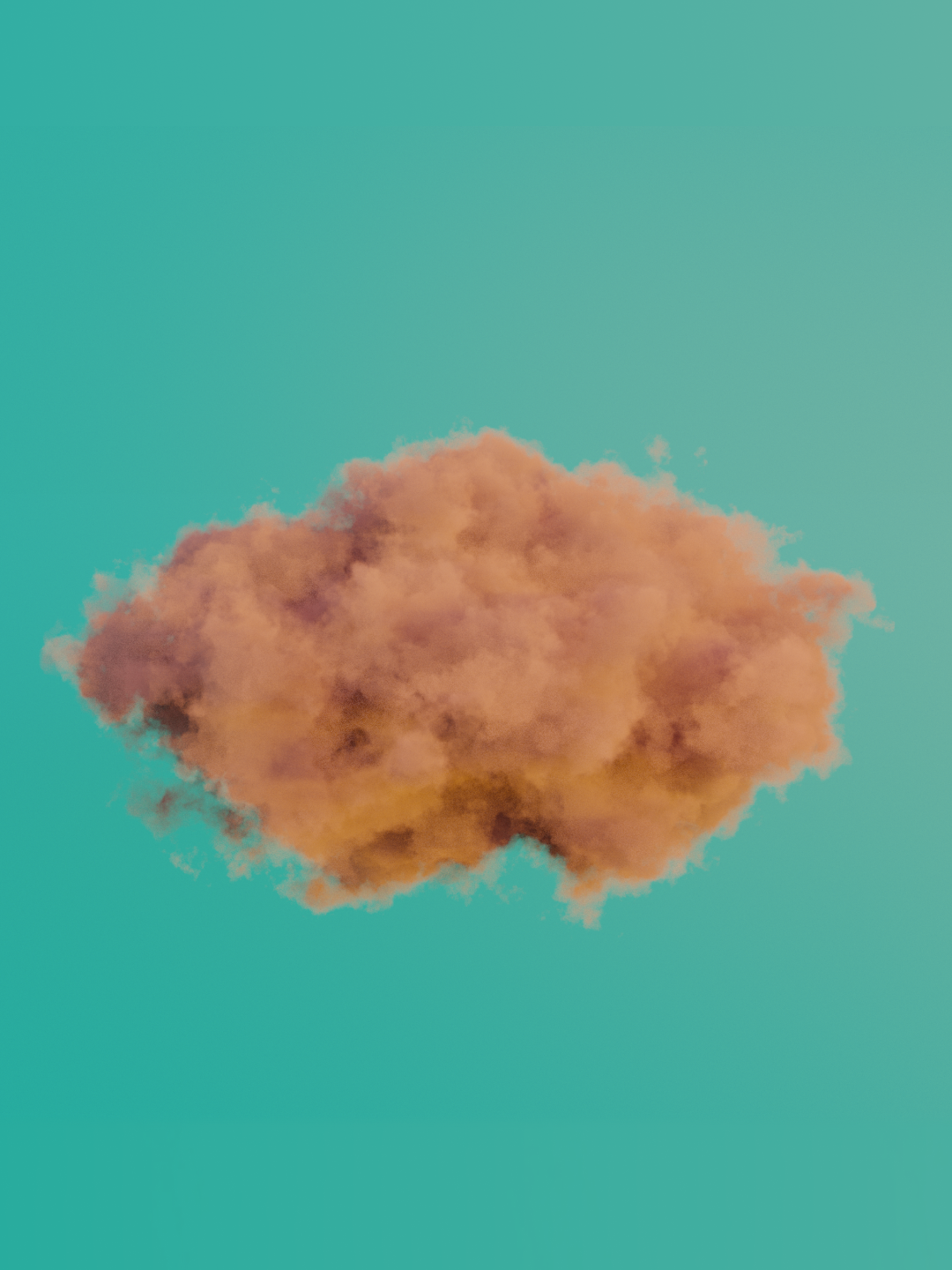 3D render of a procedural cloud